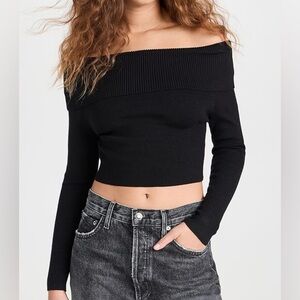 NWT Line & Dot Heart Struck Sweater – Off-Shoulder Knit